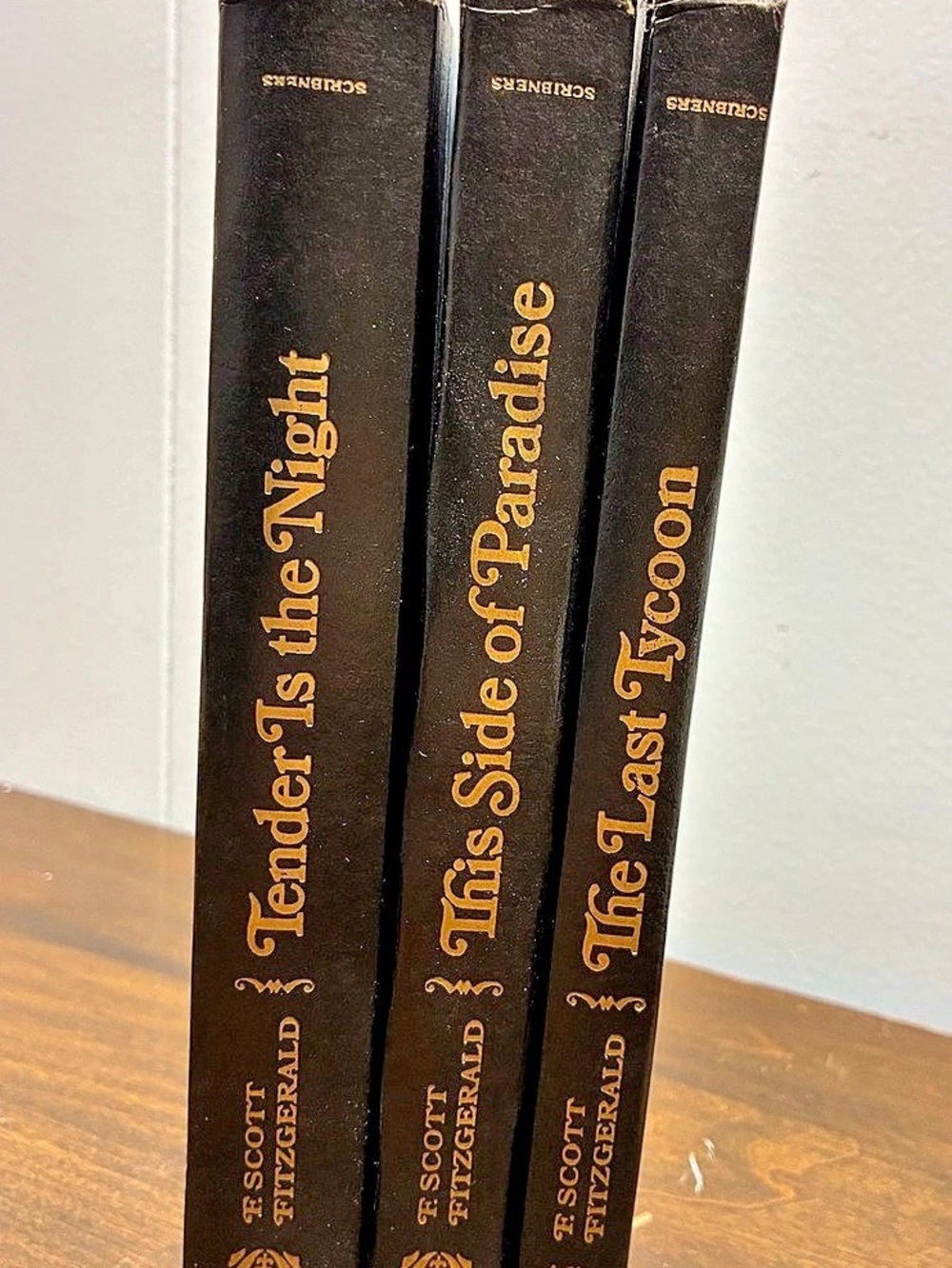F. Scott Fitzgerald Three-Book Set Hardcover Novels (printed 1961)